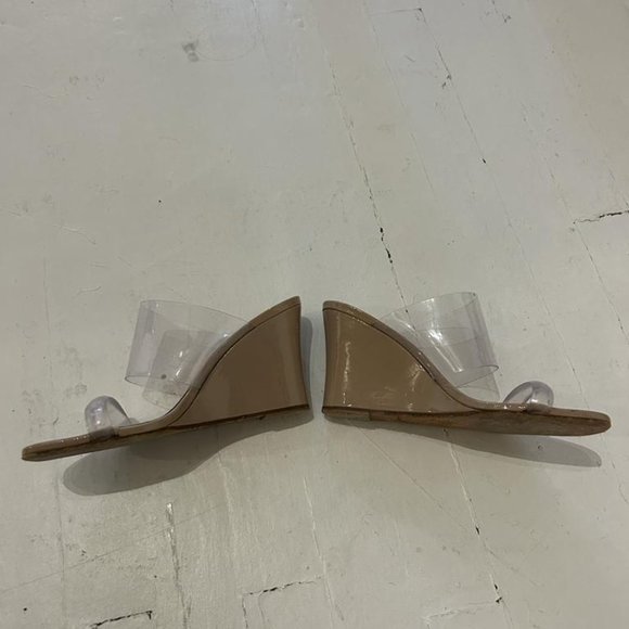 MARYAM NASSIR ZADEH Beige Olympia Heeled Sandals Size 38 - Picture 5 of 6